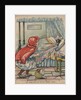 Red Riding Hood Goes Into Her Granny's Cottage Book Illustration by Anonymous