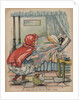 Red Riding Hood Goes Into Her Granny's Cottage Book Illustration by Anonymous