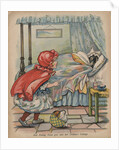 Red Riding Hood Goes Into Her Granny's Cottage Book Illustration by Anonymous
