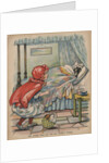 Red Riding Hood Goes Into Her Granny's Cottage Book Illustration by Anonymous