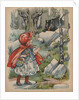 The Wolf Finds Little Red Riding Hood Book Illustration by Anonymous