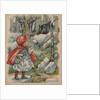 The Wolf Finds Little Red Riding Hood Book Illustration by Anonymous