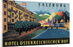 Hotel Osterreichischer Salzburg Luggage Label by Anonymous