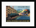 Hotel Osterreichischer Salzburg Luggage Label by Anonymous