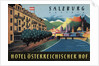Hotel Osterreichischer Salzburg Luggage Label by Anonymous