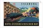 Hotel Osterreichischer Salzburg Luggage Label by Anonymous