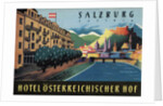 Hotel Osterreichischer Salzburg Luggage Label by Anonymous