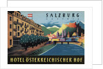 Hotel Osterreichischer Salzburg Luggage Label by Anonymous