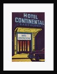 Hotel Continental Barcelona Luggage Label by Anonymous