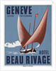 Beau Rivage Hotel Geneve Luggage Label by Anonymous