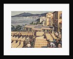 Illustration of Macaroni Drying in Italy by Norman Howard
