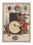 Illustration of a Circus Bear Playing a Drum by Constance White