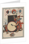 Illustration of a Circus Bear Playing a Drum by Constance White