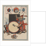 Illustration of a Circus Bear Playing a Drum by Constance White