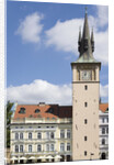 Cafe and Clock Tower by Anonymous
