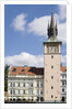 Cafe and Clock Tower by Anonymous