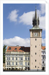Cafe and Clock Tower by Anonymous