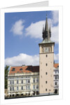Cafe and Clock Tower by Anonymous