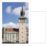 Cafe and Clock Tower by Anonymous