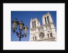 Facade of Notre Dame Cathedral and Lamp Post by Anonymous