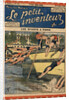 Illustration of Swimmers Diving into the Seine River by Anonymous