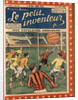 Illustration of Boys Playing Cage Ball by Anonymous