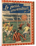 Illustration of Boys Playing Cage Ball by Anonymous