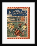Illustration of Boys Playing Cage Ball by Anonymous