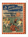 Illustration of Boys Playing Cage Ball by Anonymous