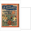 Illustration of Boys Playing Cage Ball by Anonymous
