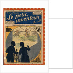 Illustration of Children with a Film Projector by Anonymous