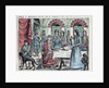 Illustration of Queen Radegonde Being Served Pear Brandy by Anonymous