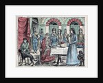 Illustration of Queen Radegonde Being Served Pear Brandy by Anonymous