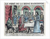 Illustration of Queen Radegonde Being Served Pear Brandy by Anonymous