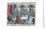 Illustration of Queen Radegonde Being Served Pear Brandy by Anonymous