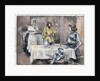 Illustration of Joan of Arc Being Served Filet of Stag by Anonymous