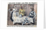 Illustration of Joan of Arc Being Served Filet of Stag by Anonymous