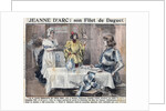 Illustration of Joan of Arc Being Served Filet of Stag by Anonymous
