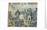 Illustration of French Soldiers Cooking Marengo Chicken by Anonymous
