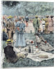 Illustration of Parisians Picnicking in Bois de Boulogne by Anonymous