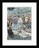 Illustration of Parisians Picnicking in Bois de Boulogne by Anonymous