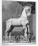 Illustration of Set Builders Working on a Trojan Horse by Anonymous