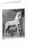 Illustration of Set Builders Working on a Trojan Horse by Anonymous