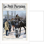 Illustration of Emile Loubet Examining Horses by Anonymous