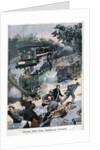 Illustration of a Runaway Tram in Paris by Anonymous
