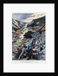 Illustration of Saint-Ours Village Buried by a Mudslide by Anonymous