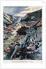 Illustration of Saint-Ours Village Buried by a Mudslide by Anonymous