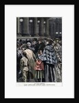 Illustration of British Citizens Reading Dispatches on the Boer War by Anonymous