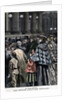 Illustration of British Citizens Reading Dispatches on the Boer War by Anonymous