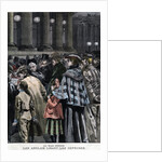 Illustration of British Citizens Reading Dispatches on the Boer War by Anonymous
